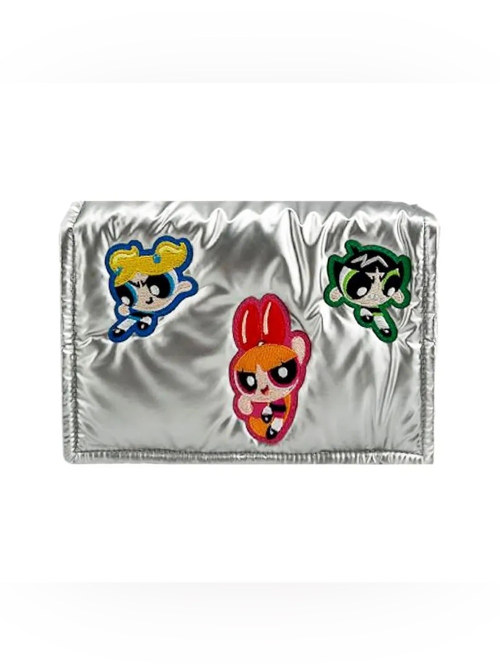 NWT Miniso Powerpuff Girls Metallic Puffer Cossbody Bag